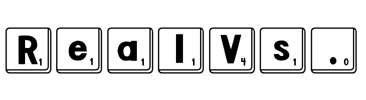 DJB Letter Game Tiles  Free Fonts Download