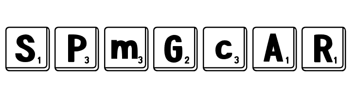 DJB Letter Game Tiles  Free Fonts Download