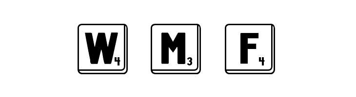 DJB Letter Game Tiles  Free Fonts Download