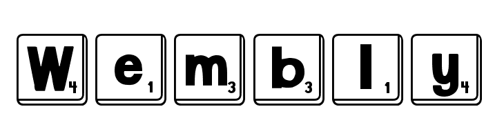 DJB Letter Game Tiles  Free Fonts Download