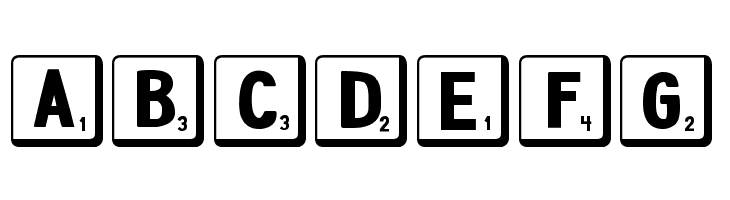 DJB Letter Game Tiles 2  Free Fonts Download