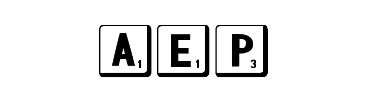 DJB Letter Game Tiles 2  Free Fonts Download