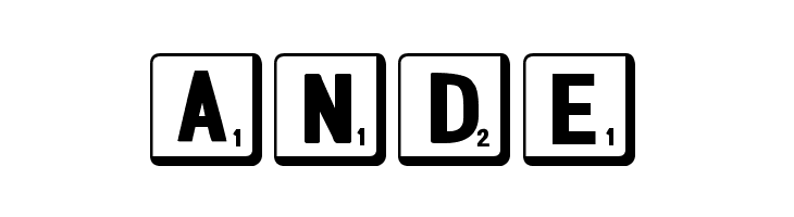 DJB Letter Game Tiles 2  Free Fonts Download