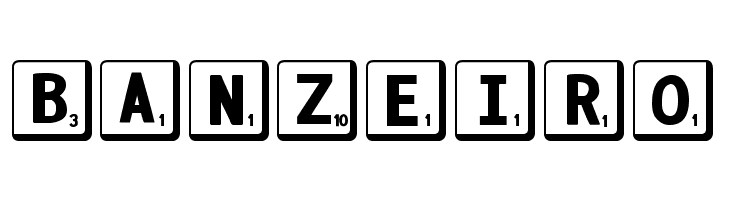 DJB Letter Game Tiles 2  Free Fonts Download