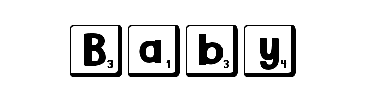 DJB Letter Game Tiles 2  Free Fonts Download