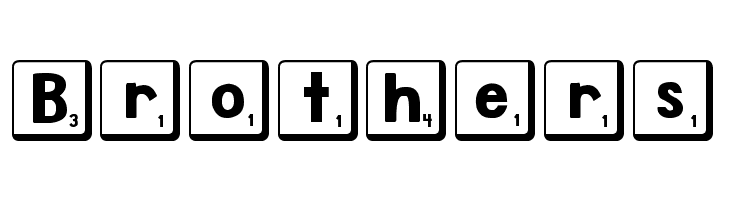 DJB Letter Game Tiles 2  Free Fonts Download