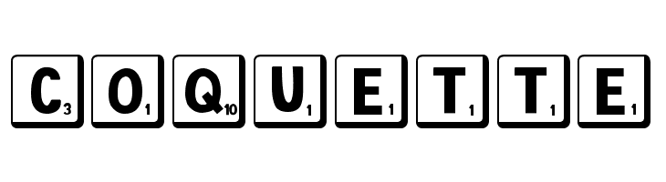 DJB Letter Game Tiles 2  Free Fonts Download