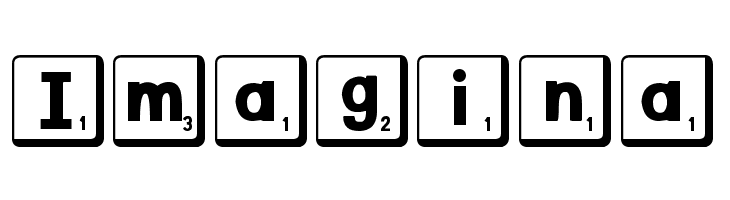 DJB Letter Game Tiles 2  Free Fonts Download