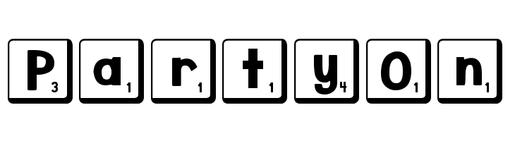 DJB Letter Game Tiles 2  Free Fonts Download