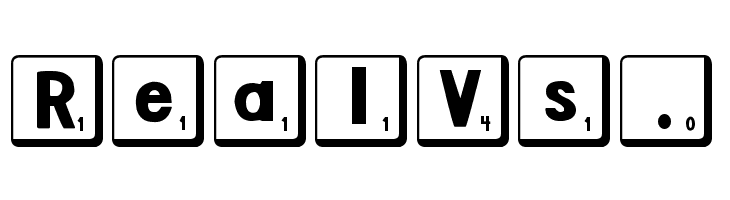 DJB Letter Game Tiles 2  Free Fonts Download