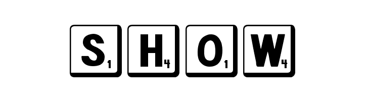 DJB Letter Game Tiles 2  Free Fonts Download