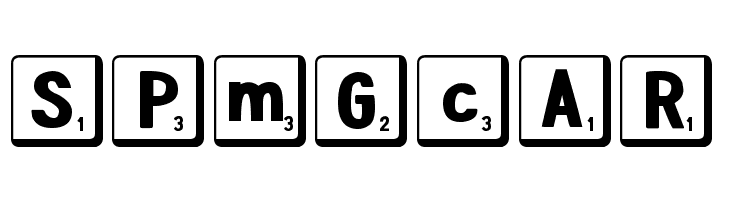 DJB Letter Game Tiles 2  Free Fonts Download