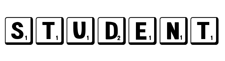 DJB Letter Game Tiles 2  Free Fonts Download