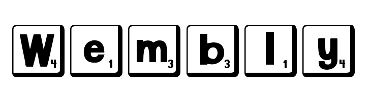 DJB Letter Game Tiles 2  Free Fonts Download