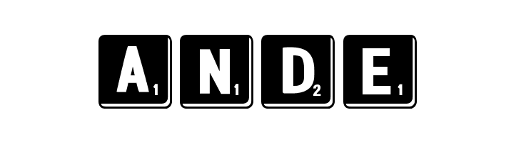 DJB Letter Game Tiles 3  Free Fonts Download