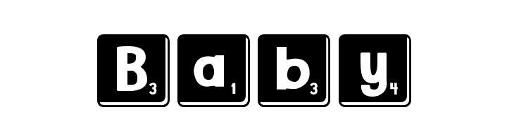 DJB Letter Game Tiles 3  Free Fonts Download