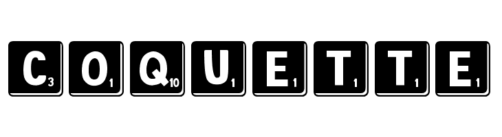 DJB Letter Game Tiles 3  Free Fonts Download