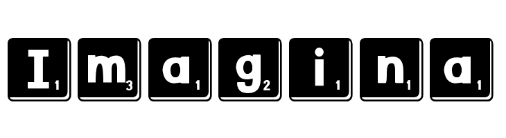 DJB Letter Game Tiles 3  Free Fonts Download