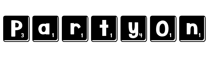 DJB Letter Game Tiles 3  Free Fonts Download