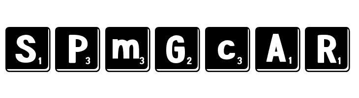 DJB Letter Game Tiles 3  Free Fonts Download