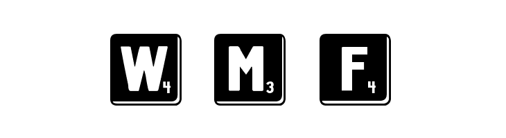 DJB Letter Game Tiles 3  Free Fonts Download