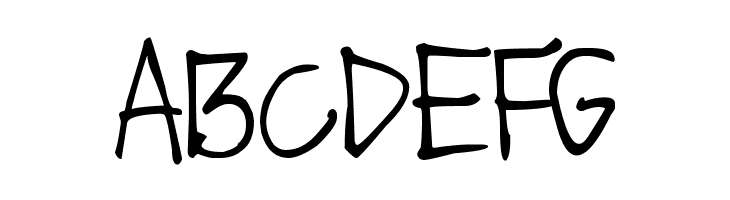 ABCDEFG DJB Got No Time For That Font