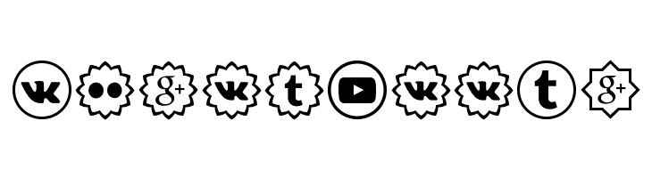 Social Shapes  Free Fonts Download