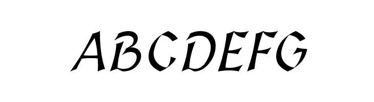 Medieval Sharp Oblique  Free Fonts Download