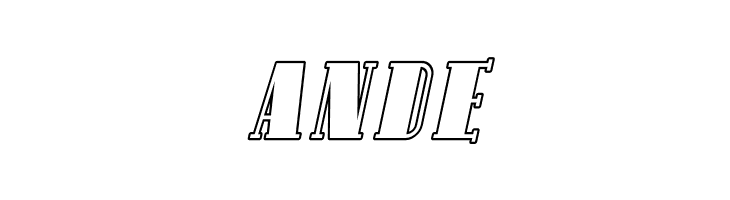 Avondale SC Outline Italic  Free Fonts Download