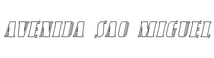 Avondale SC Outline Italic  Free Fonts Download