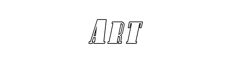 Avondale SC Outline Italic  Free Fonts Download