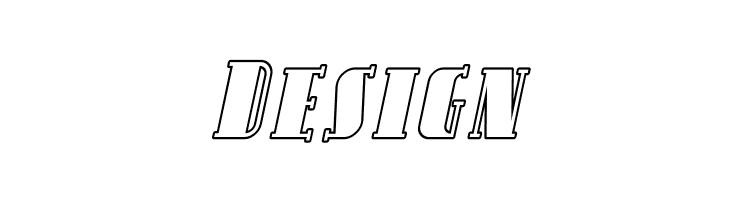 Avondale SC Outline Italic  Free Fonts Download