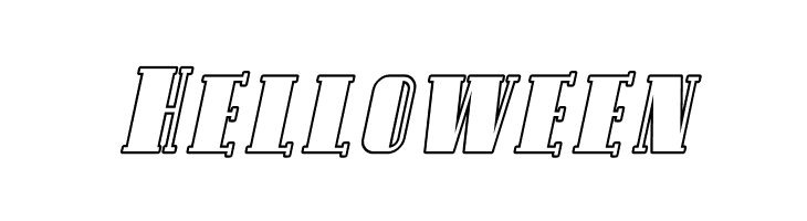 Avondale SC Outline Italic  Free Fonts Download