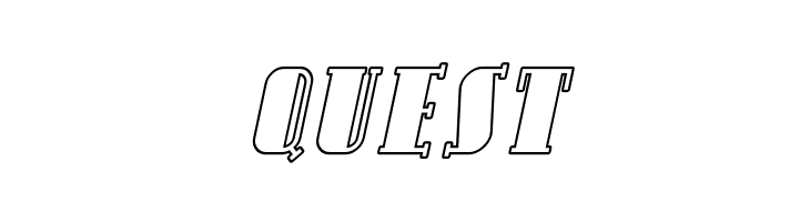 Avondale SC Outline Italic  Free Fonts Download