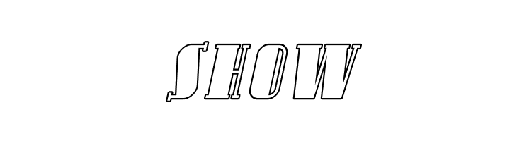 Avondale SC Outline Italic  Free Fonts Download