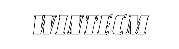 Avondale SC Outline Italic  Free Fonts Download