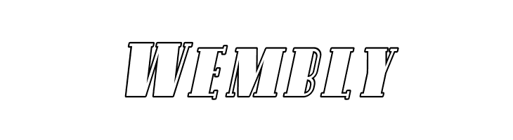 Avondale SC Outline Italic  Free Fonts Download