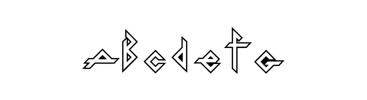 Iron H Metal Outline  Free Fonts Download