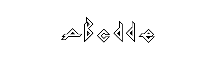 Iron H Metal Outline  Free Fonts Download