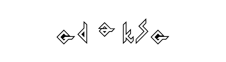 Iron H Metal Outline  Free Fonts Download