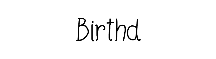 Birthd Beyond Blackboard Font