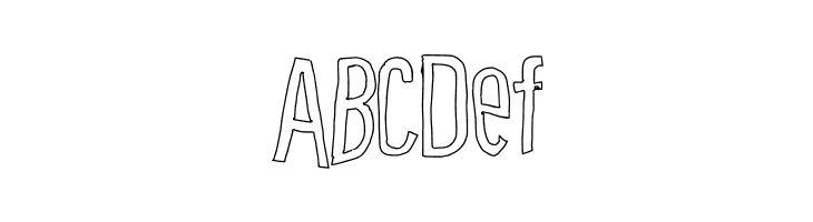 Cartoon East Outline  Free Fonts Download
