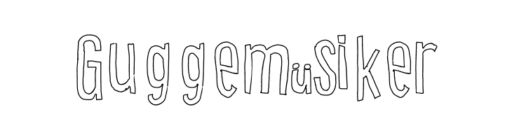 Cartoon East Outline  Free Fonts Download