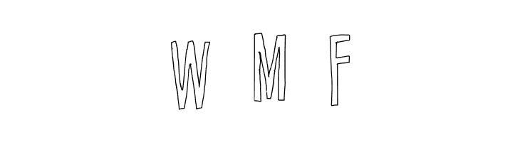 Cartoon East Outline  Free Fonts Download