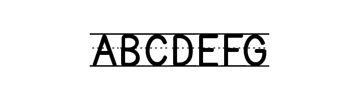 KG Primary Lined NOSPACE  Free Fonts Download