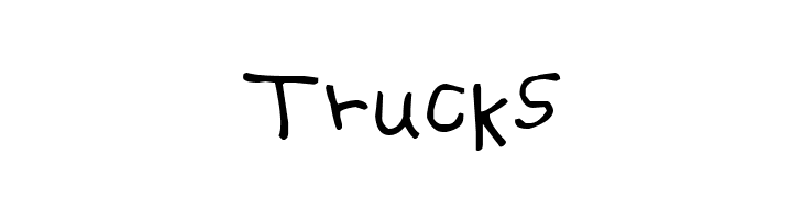 Trucks KG Batty Girl Font