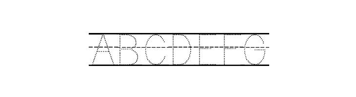 KG Primary Dots Lined NOSPACE  Free Fonts Download
