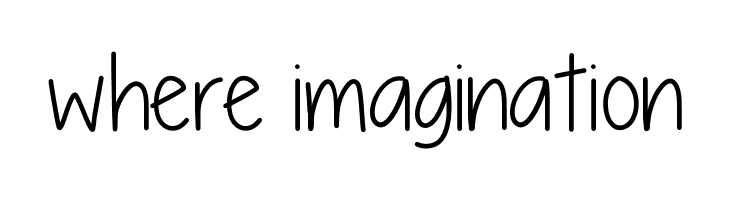 where%2Bimagination Running for a cause Font