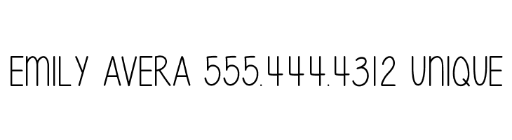 EMILY%2BAVERA%2B555.444.4312%2BUNIQUE Give It Your Heart Font