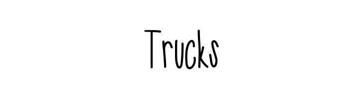 Trucks SkinnyNess Font
